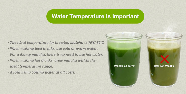 AMULYN The best temperature for matcha