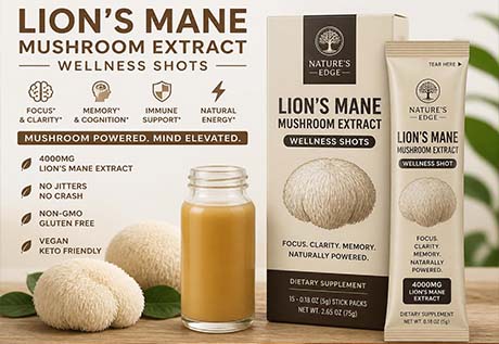 AMULYN Lion's Mane Mushroom Powder For RTD Wellness Shots