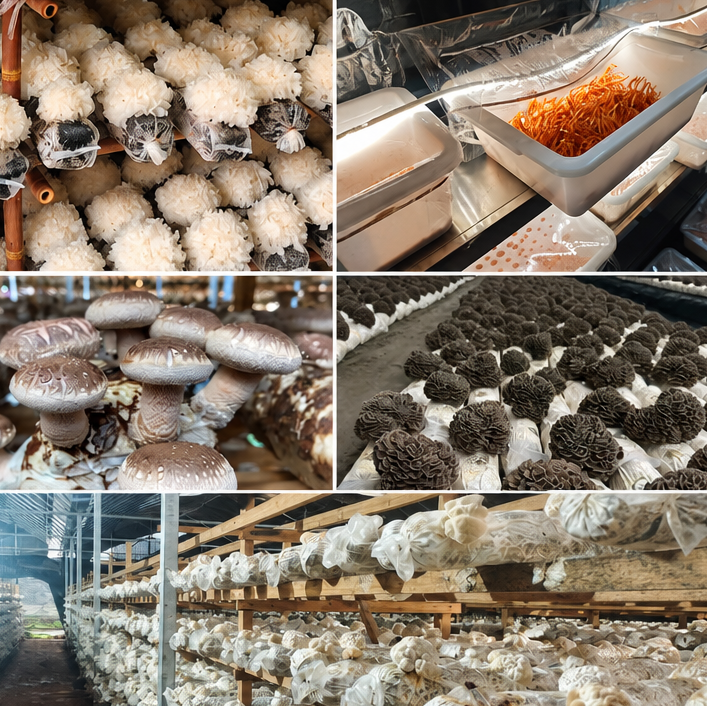 Functional mushroom extract powder product range